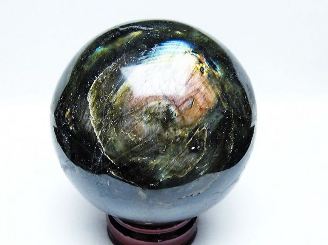 1.7Kgラブラドライト丸玉 105mm [T571-5072]