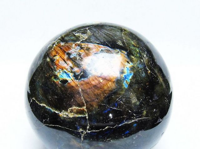 1.6Kgラブラドライト丸玉 105mm [T571-5074]