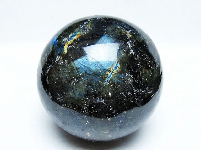 1.5Kgパワーストーン 天然石 ラブラドライト丸玉 100mm [T571-5075]