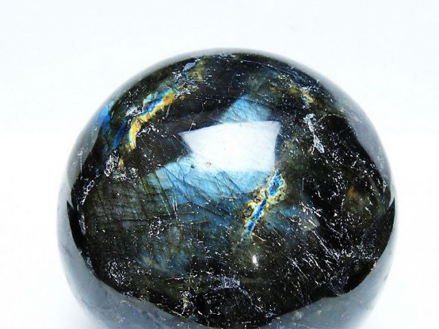 1.5Kgラブラドライト丸玉 100mm [T571-5075]