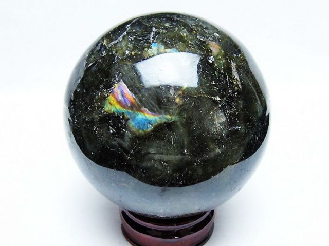 1.6Kgラブラドライト丸玉 105mm [T571-5085]