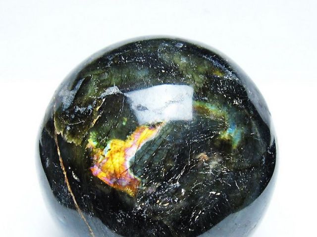 1.4Kgラブラドライト丸玉 100mm [T571-5087]