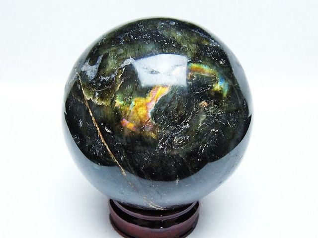 1.4Kgラブラドライト丸玉 100mm [T571-5087]