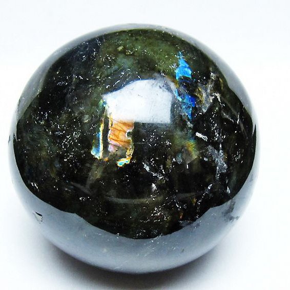 1.7Kgラブラドライト丸玉 110mm [T571-5089]