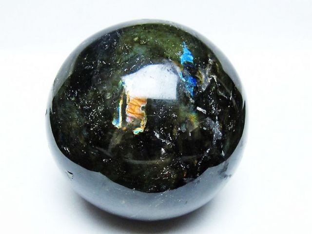 1.7Kgラブラドライト丸玉 110mm [T571-5089]