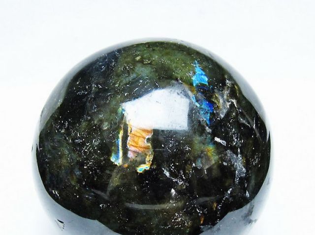 1.7Kgラブラドライト丸玉 110mm [T571-5089]