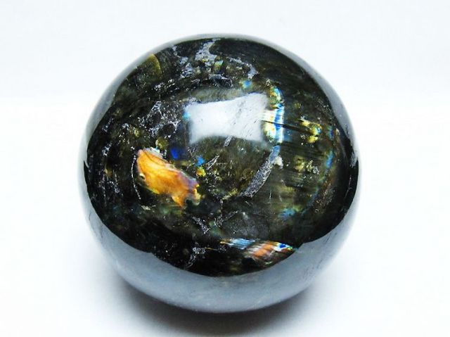 2.3Kgラブラドライト丸玉 117mm [T571-5092]