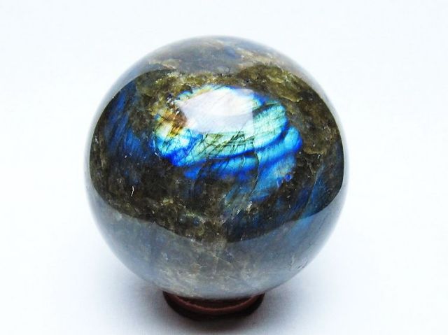 AAAAAAA級☆★天然ラブラドライト丸玉B0428/YS/YM212/258A ラブラドライト丸玉 79mm [t571-5275]
