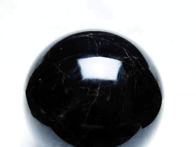 3.2Kgモリオン 純天然 黒水晶 丸玉 135mm [T572-10029]