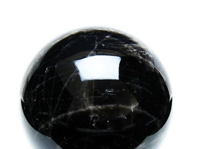 2Kgモリオン 純天然 黒水晶 丸玉 115mm [T572-10749]