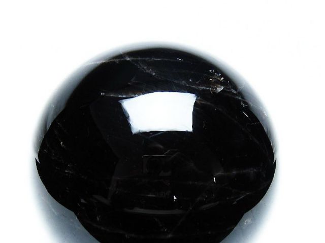 1.5Kgモリオン 純天然 黒水晶 丸玉 105mm [T572-10790]