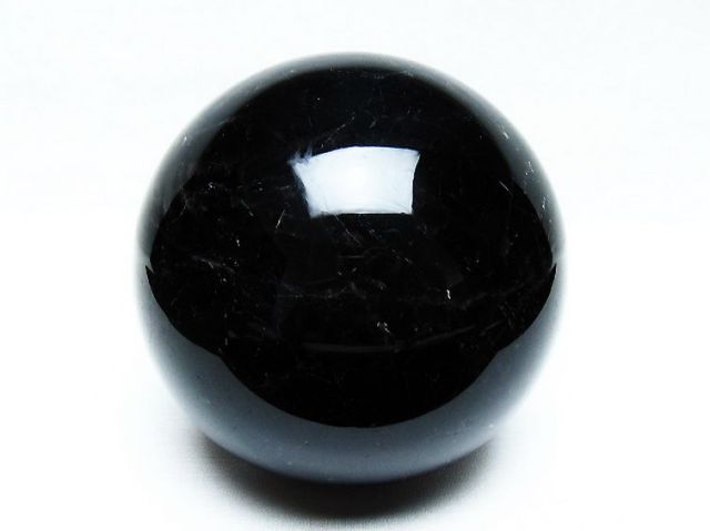 1.8Kgモリオン 純天然 黒水晶 丸玉 113mm [T572-10803]