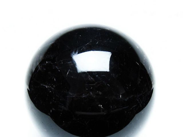 1.8Kgモリオン 純天然 黒水晶 丸玉 113mm [T572-10803]