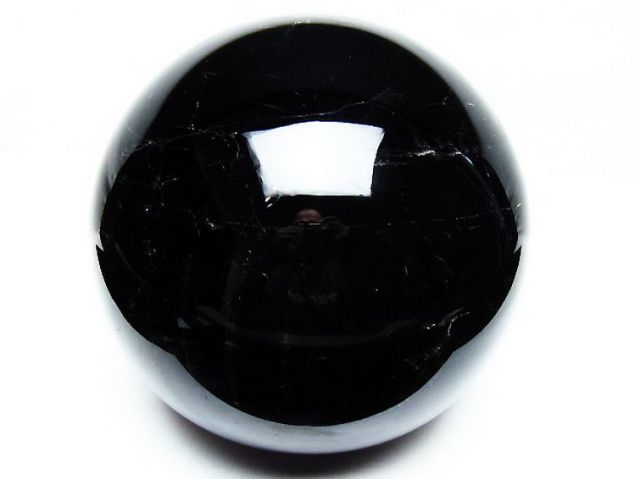 6.1Kgモリオン 純天然 黒水晶 丸玉 167mm [T572-10849]