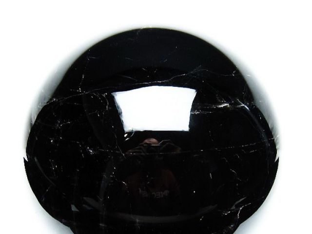 6.1Kgモリオン 純天然 黒水晶 丸玉 167mm [T572-10849]