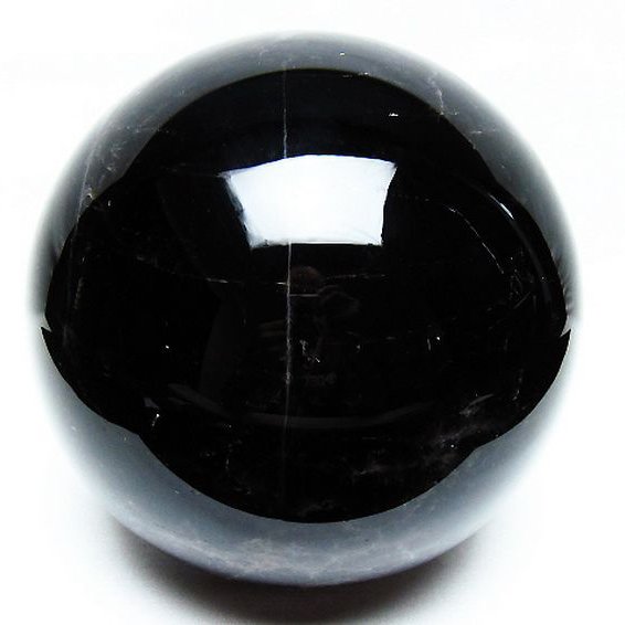 4.3Kgモリオン 純天然 黒水晶 丸玉 150mm [T572-10818]