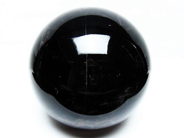 4.3Kgモリオン 純天然 黒水晶 丸玉 150mm [T572-10818]