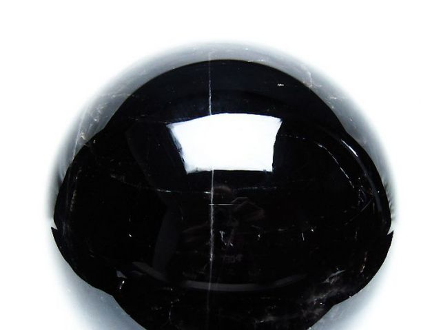 4.3Kgモリオン 純天然 黒水晶 丸玉 150mm [T572-10818]