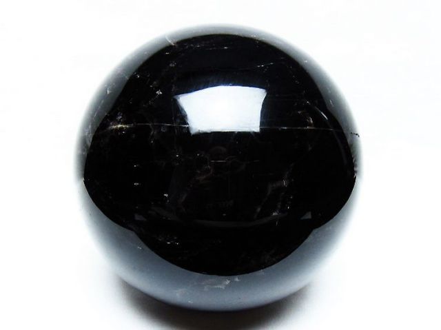 4.8Kgモリオン 純天然 黒水晶 丸玉 155mm [T572-10826]