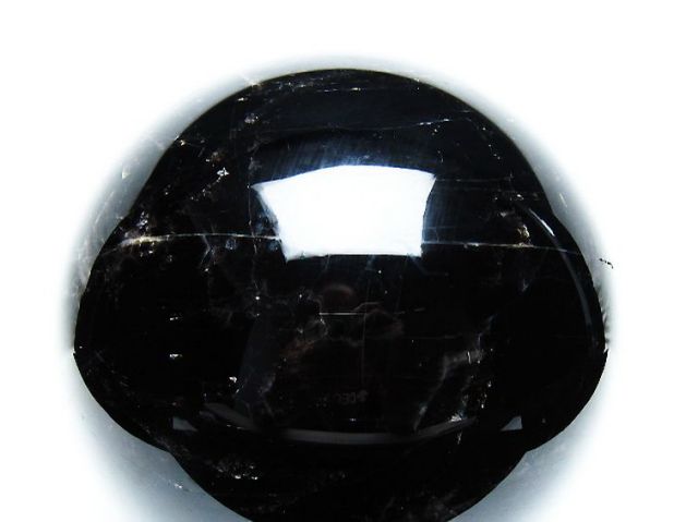 4.8Kgモリオン 純天然 黒水晶 丸玉 155mm [T572-10826]