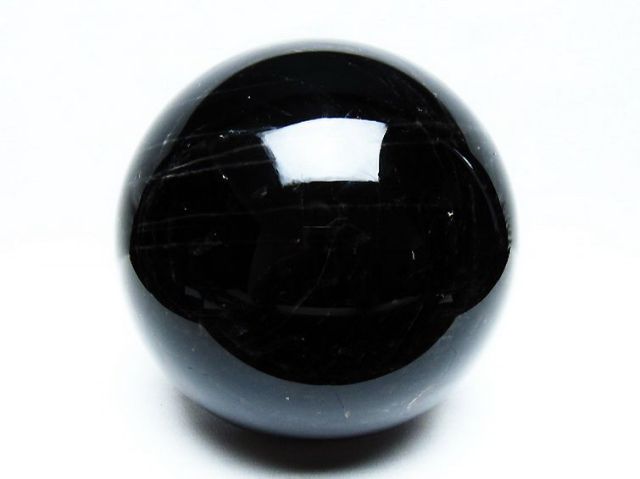 3.8Kgモリオン 純天然 黒水晶 丸玉 145mm [T572-10833]
