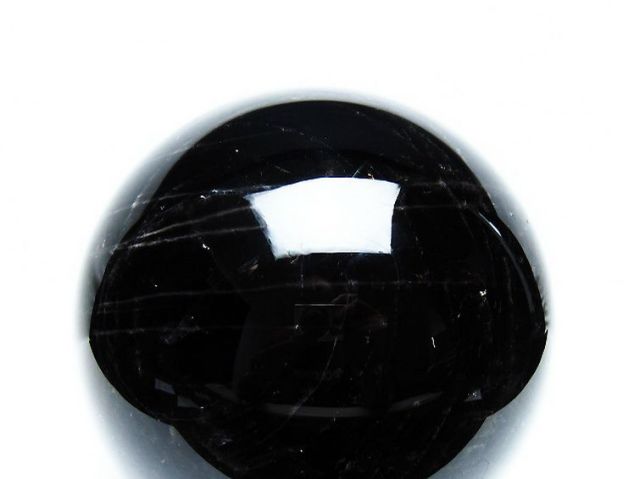3.8Kgモリオン 純天然 黒水晶 丸玉 145mm [T572-10833]