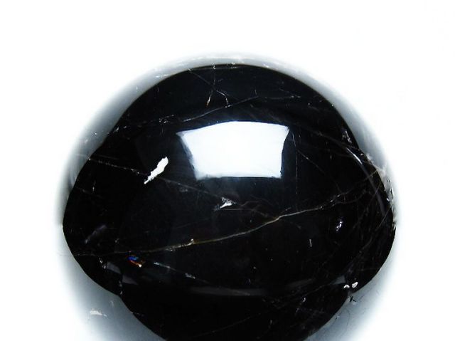 3.4Kgモリオン 純天然 黒水晶 丸玉 138mm [T572-10836]