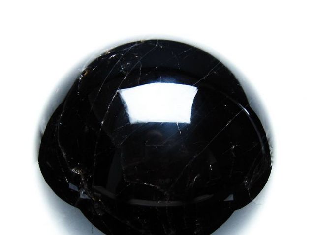 5.6Kgモリオン 純天然 黒水晶 丸玉 165mm [T572-10840]