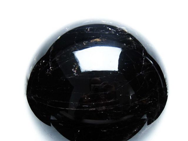 7.4Kgモリオン 純天然 黒水晶 丸玉 180mm [T572-10848]