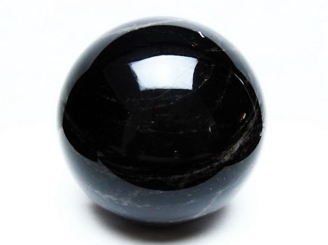 5.6Kgモリオン 純天然 黒水晶 丸玉 160mm [T572-10866]