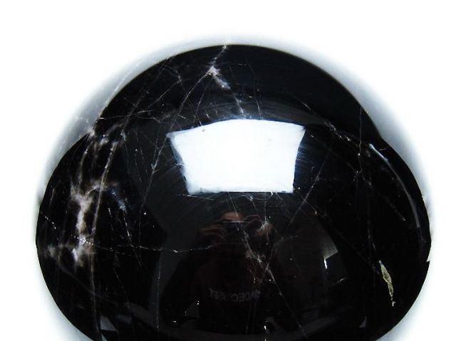 13.4Kgモリオン 純天然 黒水晶 丸玉 215mm [T572-10876]