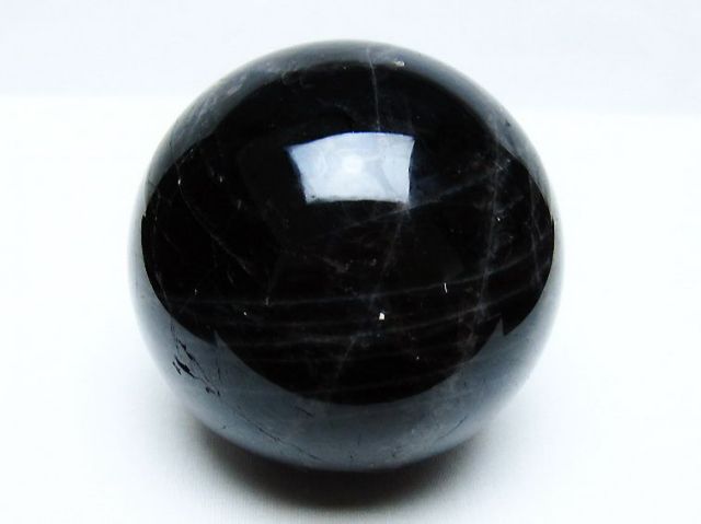 1Kgモリオン 純天然 黒水晶 丸玉 90mm [t572-11552]