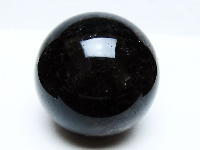 1Kgモリオン 純天然 黒水晶 丸玉 90mm [t572-11571]