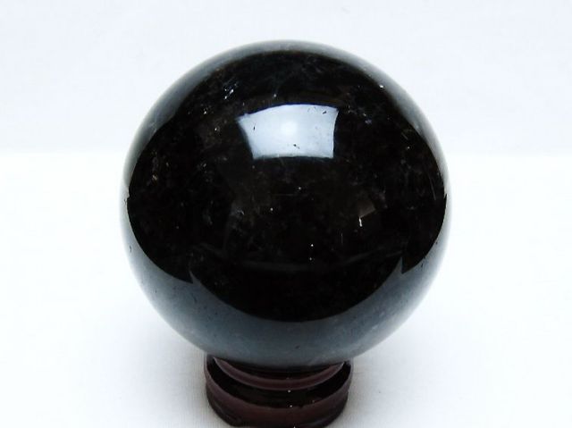 1Kgモリオン 純天然 黒水晶 丸玉 90mm [t572-11571]