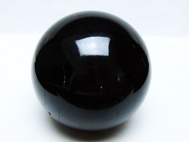 1.1Kgモリオン 純天然 黒水晶 丸玉 92mm [t572-11584]