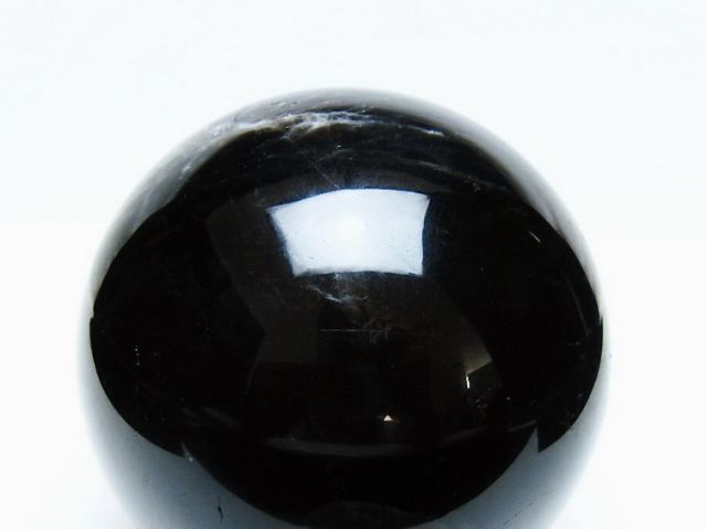 1.3Kgモリオン 純天然 黒水晶 丸玉 98mm [t572-11599]
