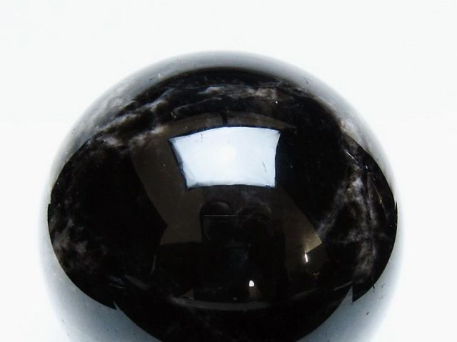 1.3Kgモリオン 純天然 黒水晶 丸玉 97mm [t572-11618]