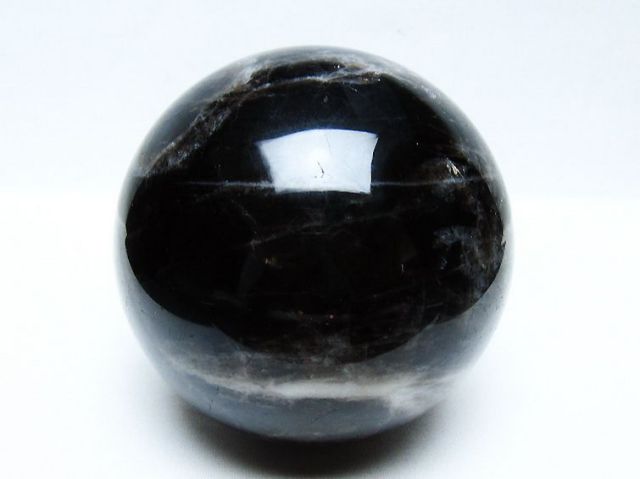 1.8Kgモリオン 純天然 黒水晶 丸玉 115mm [t572-11659]