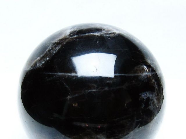 1.8Kgモリオン 純天然 黒水晶 丸玉 115mm [t572-11659]