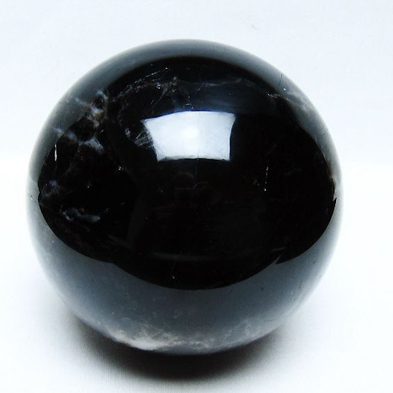 1.8Kgモリオン 純天然 黒水晶 丸玉 113mm [t572-11682]