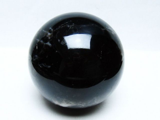 1.8Kgモリオン 純天然 黒水晶 丸玉 113mm [t572-11682]