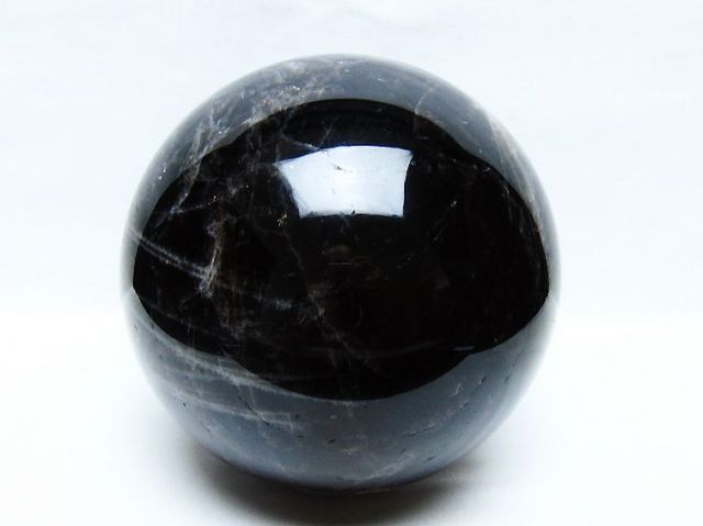 4.4Kgモリオン 純天然 黒水晶 丸玉 153mm [t572-11713]