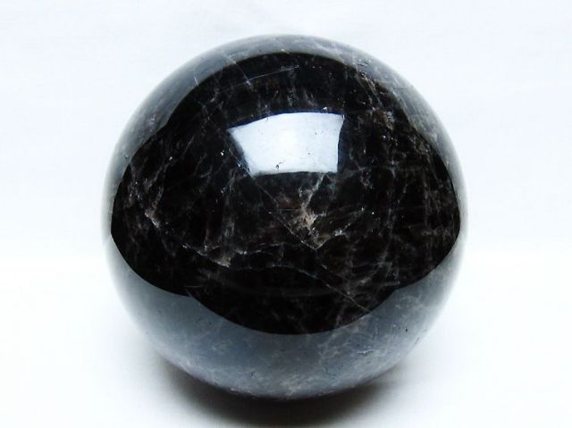 6.2Kgモリオン 純天然 黒水晶 丸玉 167mm [t572-11714]