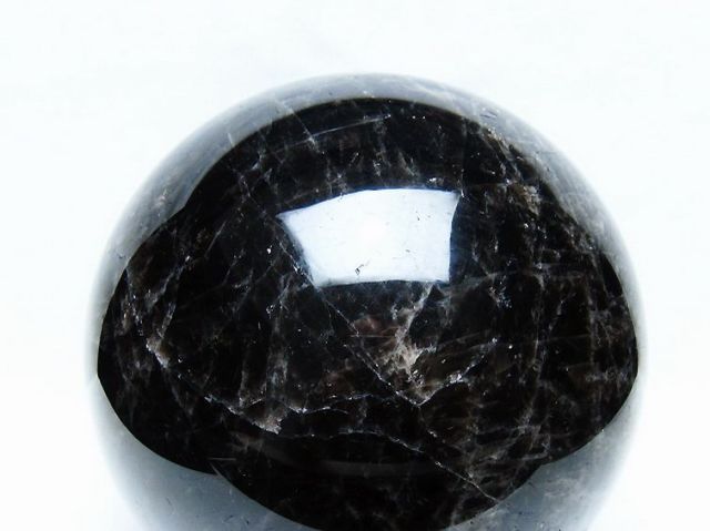 6.2Kgモリオン 純天然 黒水晶 丸玉 167mm [t572-11714]