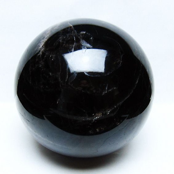 7.9Kgモリオン 純天然 黒水晶 丸玉 180mm [t572-11720]