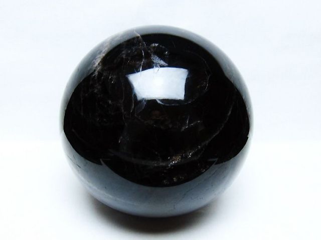 7.9Kgモリオン 純天然 黒水晶 丸玉 180mm [t572-11720]