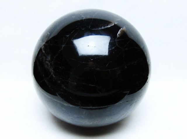 8.9Kgモリオン 純天然 黒水晶 丸玉 190mm [t572-11726]