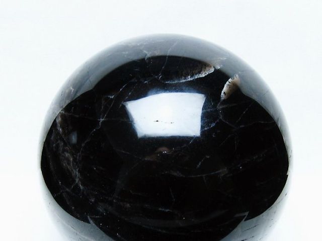 8.9Kgモリオン 純天然 黒水晶 丸玉 190mm [t572-11726]