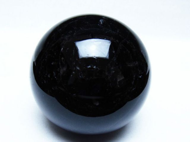 モリオン 純天然 黒水晶 丸玉 89mm [t572-11939]