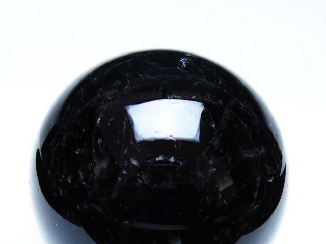 モリオン 純天然 黒水晶 丸玉 89mm [t572-11939]
